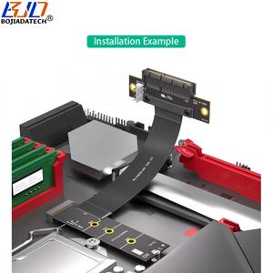 Интерфейс rtype NGFF M.2 Key-M NVME для 180 градусов PCI-E 4,0 4X слот адаптер Удлинительный кабель 0,2 м SATA 15PIN Power - Product Image 4
