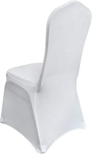 Housse De Chaise Blanc Mariage Polyester Elastic Party White Banquet Stretch Spandex <b>Chair</b> <b>Covers</b> for Events Weddings - Product Image 4
