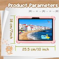 Nouvelle tablette éducative pour enfants de 10,1 pouces, avec emplacement pour carte SIM, 4 Go + 64 Go, processeur MTK Octa Core, batterie 4000 mAh, Wi-Fi, 1280x800