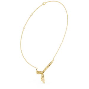 Fashionable Design Pave Diamond Filigree V <b>Necklace</b> with Triple Teardrop Drop for Women Party Daily Wears for Export Price - Product Image 3