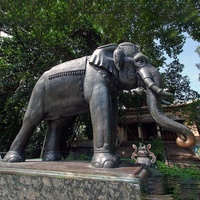 Statue d'éléphant feng shui en laiton, décoration, exportation depuis l'usine chinoise