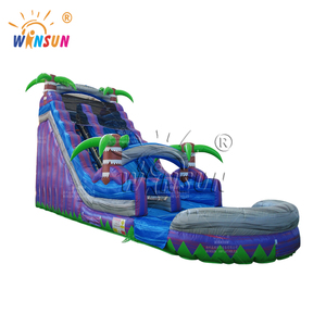 <span class=keywords><strong>18</strong></span> <span class=keywords><strong>ft</strong></span> nhiệt đới glides Palm Tree Inflatable trượt nước với hồ bơi nảy lâu đài Inflatable thư bị trả lại Nhà trượt nước - Product Image 2