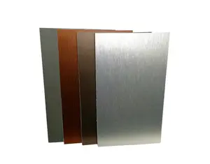 Aluminium Vliesgevel Panel Aluminium Sandwich Panel Brandwerende Waterdichte Borstel Metalen Kleuren Hout Steen Graan