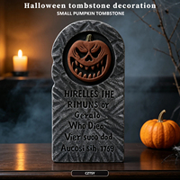 Nouvelle Décoration d'Halloween 2026 : Petite Citrouille de 40,5 cm, Pierre Tombale, Maison Hantée, Chambre Secrète, Accessoires et Ornements de Cour