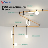 Système d'éclairage magnétique à 2 fils 0-10V Dali Dimmable Tuya Zigbee BT Smart 24V 48V Led Système d'éclairage à billes Spot linéaire Cob Rail