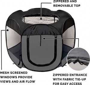 Muestra Gratis 2024, Corralito Plegable para Perros, Equipo de Juego para Mascotas, Carpa de Juego para Gatos y Perros, Corralito Interior para Mascotas - Product Image 4