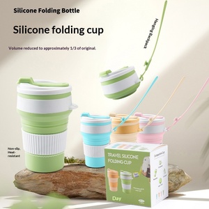 Vaso de Agua Plegable de Silicona para Viajes, Portátil, Resistente a Altas Temperaturas, Gran Capacidad para Deportes al Aire Libre - Product Image 3