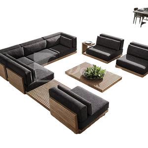 Moderno comodo salotto all'aperto sedia Design semplice corda di <span class=keywords><strong>legno</strong></span> <span class=keywords><strong>mobili</strong></span> <span class=keywords><strong>per</strong></span> Villa cortile Teak terrazza Hotel giardino esterno - Product Image 1