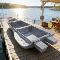 Bateau pliable en plastique résistant aux intempéries transporté par véhicule