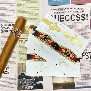 Cigar Band nhãn Cigar Nhẫn dán tùy chỉnh vàng dập chết cắt Sticker Cigar nhãn ban nhạc tùy chỉnh - Product Image 2