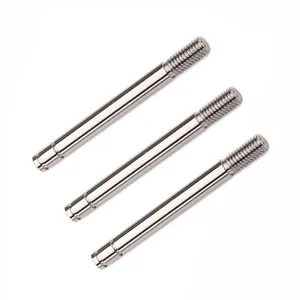 Trục Kim Loại 20Mm Có Ren Đôi Bằng Đồng Thau Nhỏ Cnc Trục Tròn Tùy Chỉnh Bằng Thép Cacbon Trục Thép Không Gỉ 304 Chính Xác