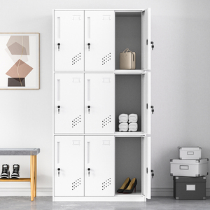 Armoire de rangement économique pour salle de sport à domicile, armoire de bureau, armoire métallique à une seule porte - Product Image 4