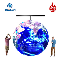 Écran LED sphérique extérieur haut de gamme P3 P4 P5, écran LED dynamique 3D en forme de globe, mur vidéo pour événements et expositions