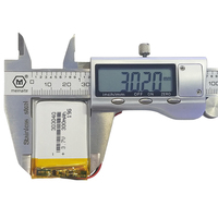 Batterie polymère au lithium rechargeable 303040 3.7V 300mAh, cellule Li-Po pour écouteurs Bluetooth, bracelet intelligent 303450 383450 402025
