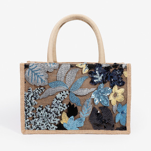 Perfect Quality Colorful <strong>Sequin</strong> Tote Bag Straw Woven Bag Women's Embroidery Woven <strong>Handbags</strong> - Product Image 5