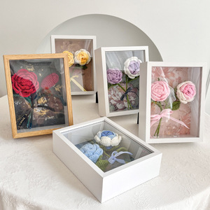 <span class=keywords><strong>Fiori</strong></span> <span class=keywords><strong>di</strong></span> girasole rosa lavorati all'uncinetto manuale festa della mamma regalo <span class=keywords><strong>di</strong></span> san valentino per donne decorazioni per la casa fiore artificiale - Product Image 1
