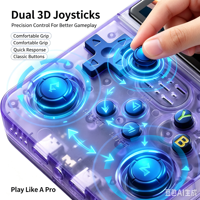 R36S Konsol Game Genggam Portabel Layar Warna 3.5 Inci Daya 3500mAh Isi Ulang Dilengkapi 15.000+ Permainan Video Retro