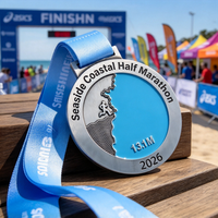 Fabrication sur mesure de médailles sportives en alliage de zinc plaqué argent pour la course à pied, le triathlon, le taekwondo, le judo, et de trophées de récompense en forme de puzzle