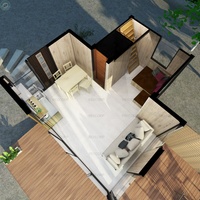 Courts rasoir modulaire en bois Style Loft, cabane avec toit préfabriquées pour vacances en suisse