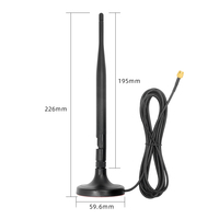 Amplificador de Señal 4G LTE 700-2700MHz, Antena 2x2 MIMO con Interfaz Roscada, 12dBi de Alta Ganancia, Omnidireccional, Tipo Rubber Duck para Router, OEM Personalizado