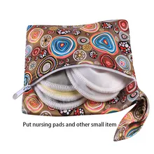 Small Zipper Diaper Bags 15x18cm Waterproof Wetbag Wet Bag Mini Mommy Bag