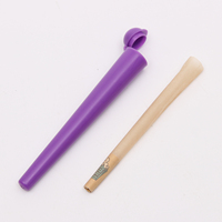 Cônes à fumer en plastique personnalisés, papier à rouler, Tube en plastique violet, 2022
