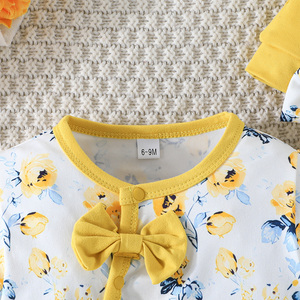 Conjunto de Ropa para Bebé Recién Nacido de 0 a 24 Meses, Algodón para Bebé Niña y Niño, Manga Larga, ODM, Mono de Primavera para Bebé - Product Image 3