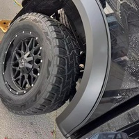 KQD ABS Fender Flare avec ruban adhésif 3M pré-attaché pour T6-T9 Noir Ensemble de 8 pièces Design professionnel/luxueux de haute qualité Garantie d'un an