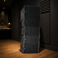 I.EVOICE Audio Set Active DSP 210" Système Line Array 3 voies à ferrite, Subwoofer amplifié 18" 8,0 Ohm, Audio haute résolution, Contreplaqué de bouleau
