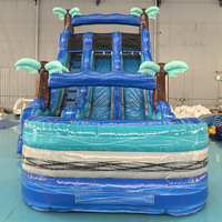 Nouveau design populaire enfants sautant jungle toboggan PVC adulte énorme 50ft commercial géant toboggans gonflables en gros pour adulte