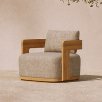 Canapé d'extérieur en teck pour hôtel, ensemble de mobilier d'extérieur pour resort, meubles de jardin, canapés, villa moderne, canapé d'extérieur, mobilier d'extérieur pour le patio