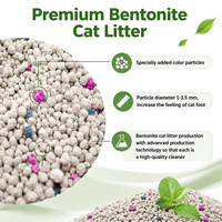 Litière pour chat en bentonite à marque privée disponible, forte absorption, faible poussière, contrôle des odeurs, sable naturel à haute absorption de sodium