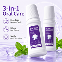 Bain de bouche probiotique OEM ODM 100ml – Rinçage buccal Haleine fraîche en 30s – Nettoyage en profondeur – Menthol SOD – Équilibre de la flore – Gels de soin buccal