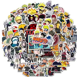 di skateboard 100 sticker Suppliers-ZY0094C 100/PCS adesivi Naruto adesivi per cartoni animati impermeabili per valigie per chitarra da skateboard in vetro per acqua all'ingrosso
