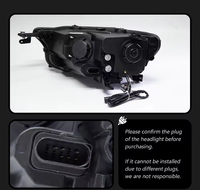 Pour modèle T-Roc 18-20, ensemble de phares modifiés avec feux de jour LED, lentille laser, clignotants séquentiels, 12V 30W