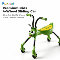 Regalo Perfecto para el Primer Cumpleaños, Bicicleta de Equilibrio de 4 Ruedas para Bebés, Andador sin Pedales para Niños Pequeños, Scooter de Aprendizaje, Juguetes Educativos para Niños de 12 a 24 Meses