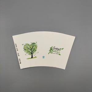 Gobelet en carton alimentaire simple face enduit de PE, impression flexographique, modèle pour boissons et collations, vente en gros - Product Image 1