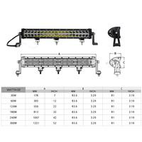 Tuff Plus 22 pouces Multi Color Chase Aurora Led Light Bar avec DRL Parking Light pour Truck Offroad