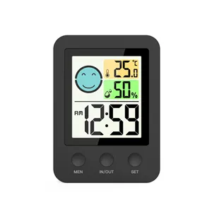 新型室内温度计家用湿度计液晶温湿度监视器电子户外智能数字汽车温度计