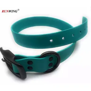 Pet Products Wasserdichtes Silikon-Hunde halsband mit Metalls chnalle Verstellbares TPU-PVC-Haustier halsband für kleine mittelgroße Hunde
