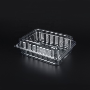 Bandeja de comida de plástico PET transparente para llevar Contenedor desechable para Sushi Candy Cake Cookie Sandwich Otros alimentos - Product Image 5