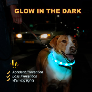 BSCI fábrica OEM personalizado recargable cortable silicona LED perro Collar IPX7 impermeable LED mascota Collar - Product Image 2