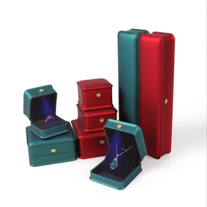 Crown Collection of Waist Jewelry Lamp Box Spray-painted Style Illuminated Display Jewelry Box <b>Ring</b> Pendant Necklace Box - Product Image 6