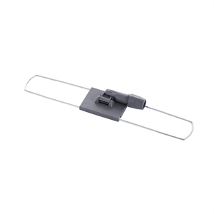 Telaio per scopa in metallo con piattaforma in plastica grigia 80 cm per la pulizia dei pavimenti - Product Image 2