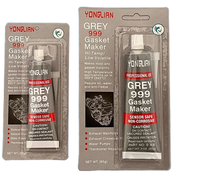 85g noir gris RTV Silicone mastic joint fabricant colle forte liaison adhésif et tube de mastic