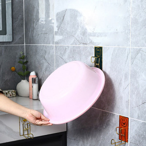 Support mural adhésif haute viscosité sans perçage ni trace pour lavabo, idéal pour salle de bain et chambre à coucher, organisateur de vasque - Product Image 5