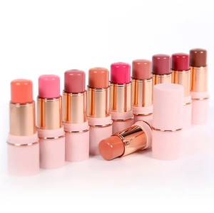Bâton de fard à joues végétalien étanche de marque privée maquillage professionnel bâton de contour de fard à joues rose noir blanc - Product Image 1