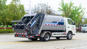 Camion à ordures électrique de 6 <span class=keywords><strong>m</strong></span>³ avec compacteur, véhicule de collecte des déchets, véhicule d'assainissement électrique pour les déchets municipaux - Product Image 4