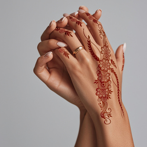Adesivi temporanei per tatuaggio henné impermeabili all'ingrosso personalizzati con Design Mehndi adesivi per tatuaggi temporanei a mano per donne e ragazze - Product Image 5