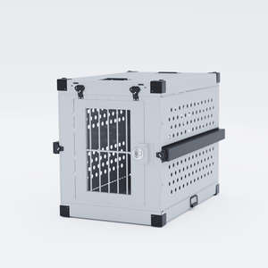 Caisse de chien pliable moderne de luxe en alliage d'aluminium de haute qualité et maison pour animaux de compagnie respirant écologique grand transporteur différentes tailles - Product Image 1